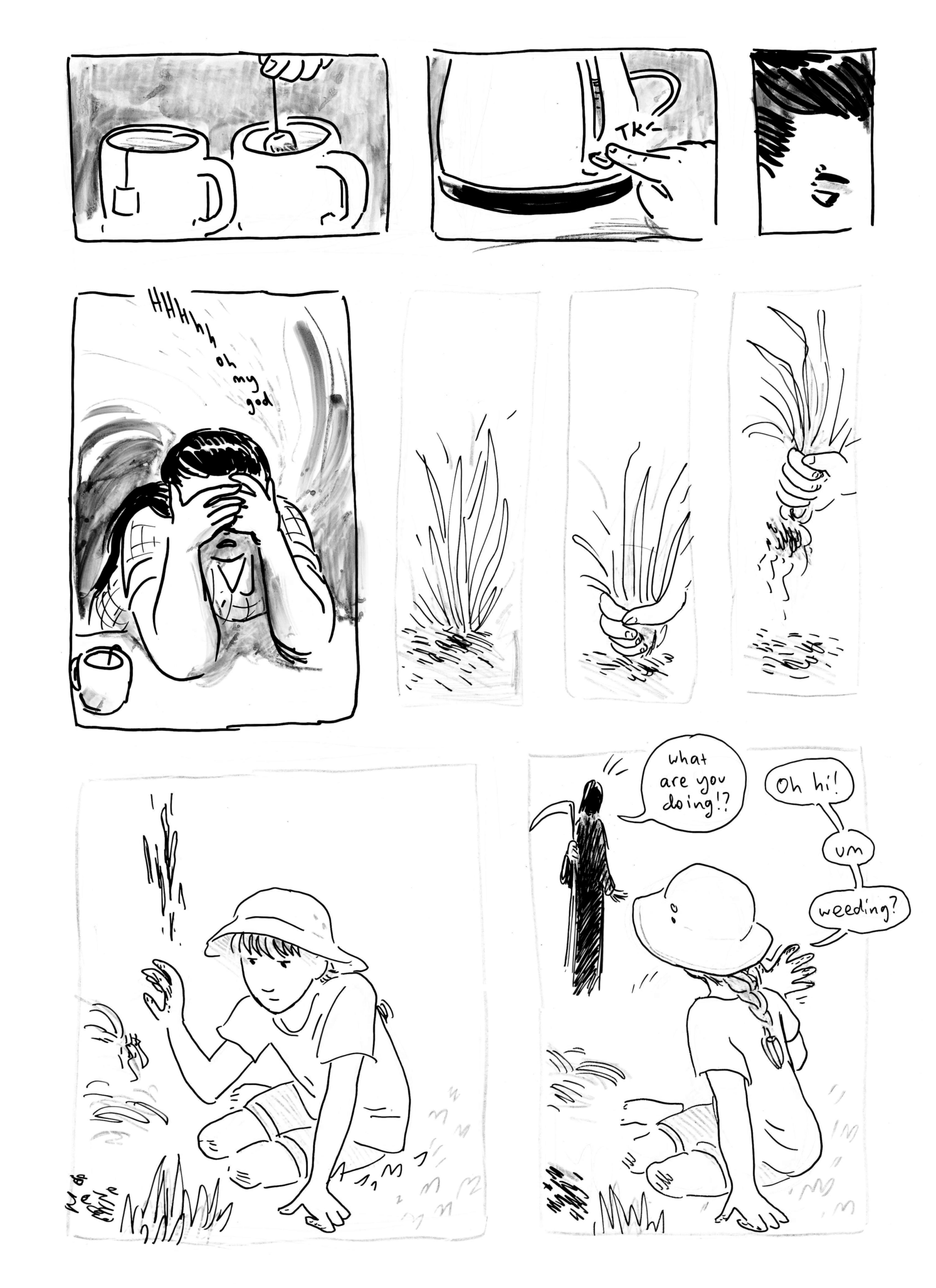 this may be the only time weeds are discussed in the comic, despite my website's general aesthetic theme
